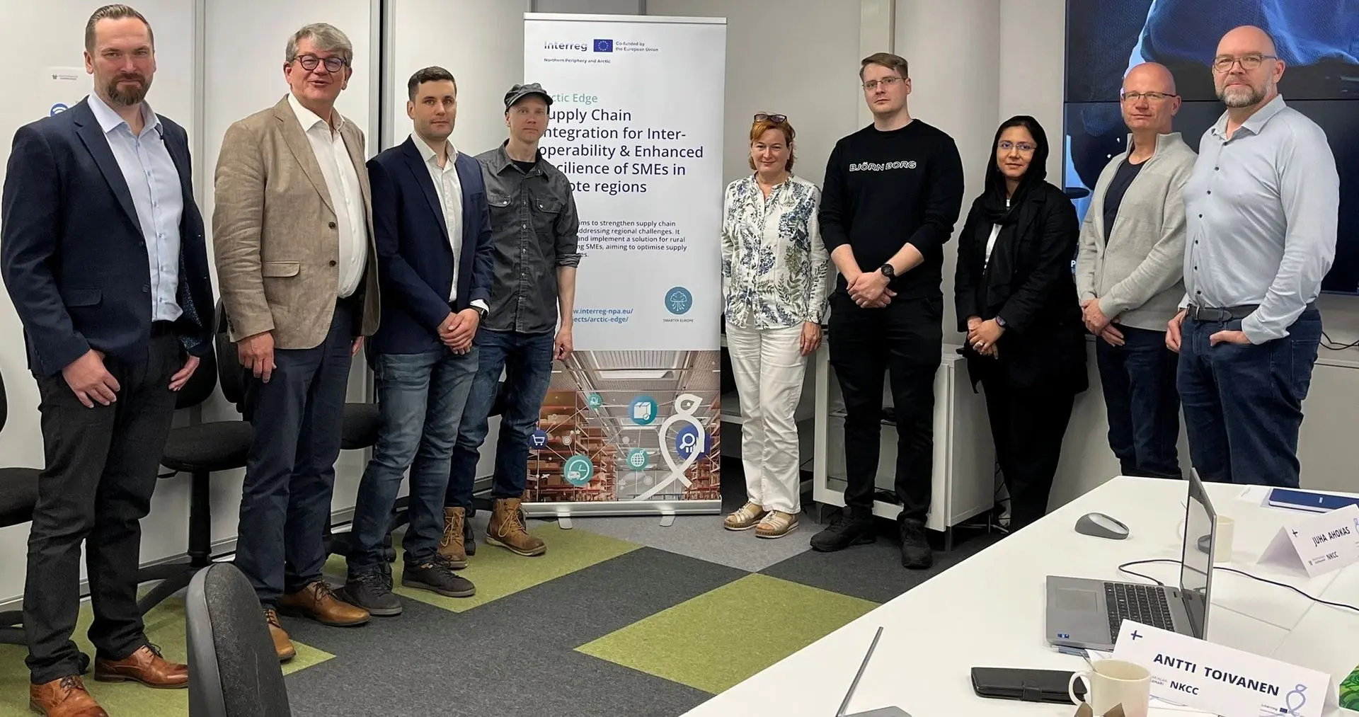 Pohjois-Karjalan kauppakamarin Artic Edge -hankkeen tiimi